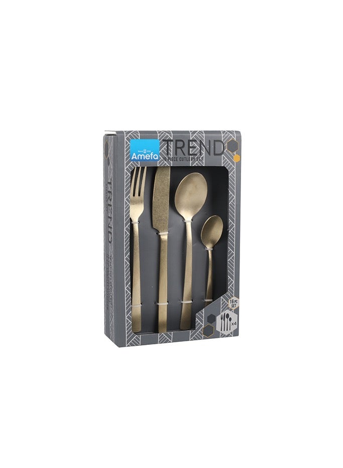 Amefa Manille PVD - 16 pcs Cutlery set Champagne - Image 2