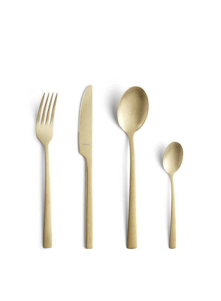 Amefa Manille PVD - 16 pcs Cutlery set Champagne - Image 4