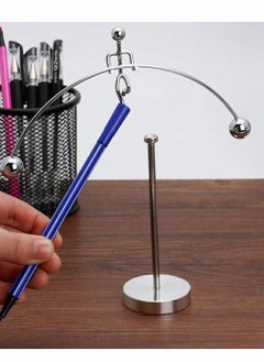 Y&D Steel Balance Toy Weightlifter Kinetic Art Balancing Decompressive Science Psychology Home Offic Decor Desk  - Image 2