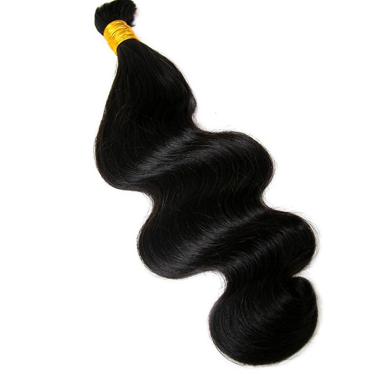 Y WIGS YWIGS Human Hair Braiding Hair for Boho Braids 100G Unprocessed Boho Body Wave Human Hair for Braiding NC 20inch - Image 5