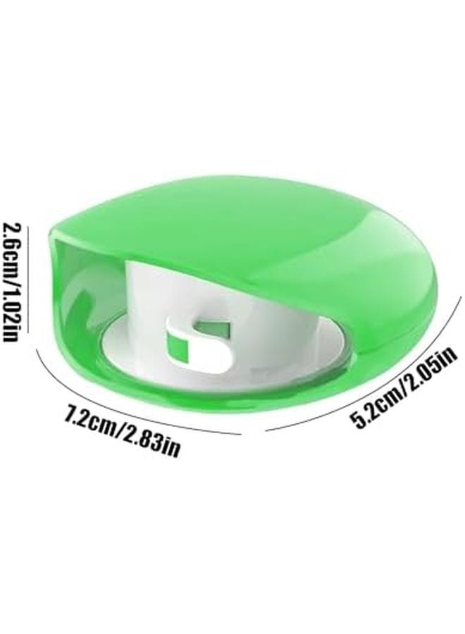 Green Automatic Retractable USB Cable Organizer Reel Storage Box For Office Home Travel - Image 3