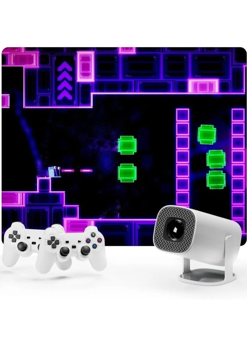 ELTRAZONE - Smart Video Game Projector with Game Console – 1080P, 150 ANSI Brightness, Wireless Controller, WiFi 6, BT 5.0, Home Theater Projector for Gaming & Entertainment - Image 1