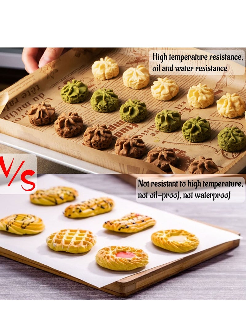 Arabest Baking Paper High Temperature Resistant, Waterproof And Greaseproof Parchment Paper,non-stick paper,for Baking,Steaming Baking Grilling Roasting Air Fryer - Image 2
