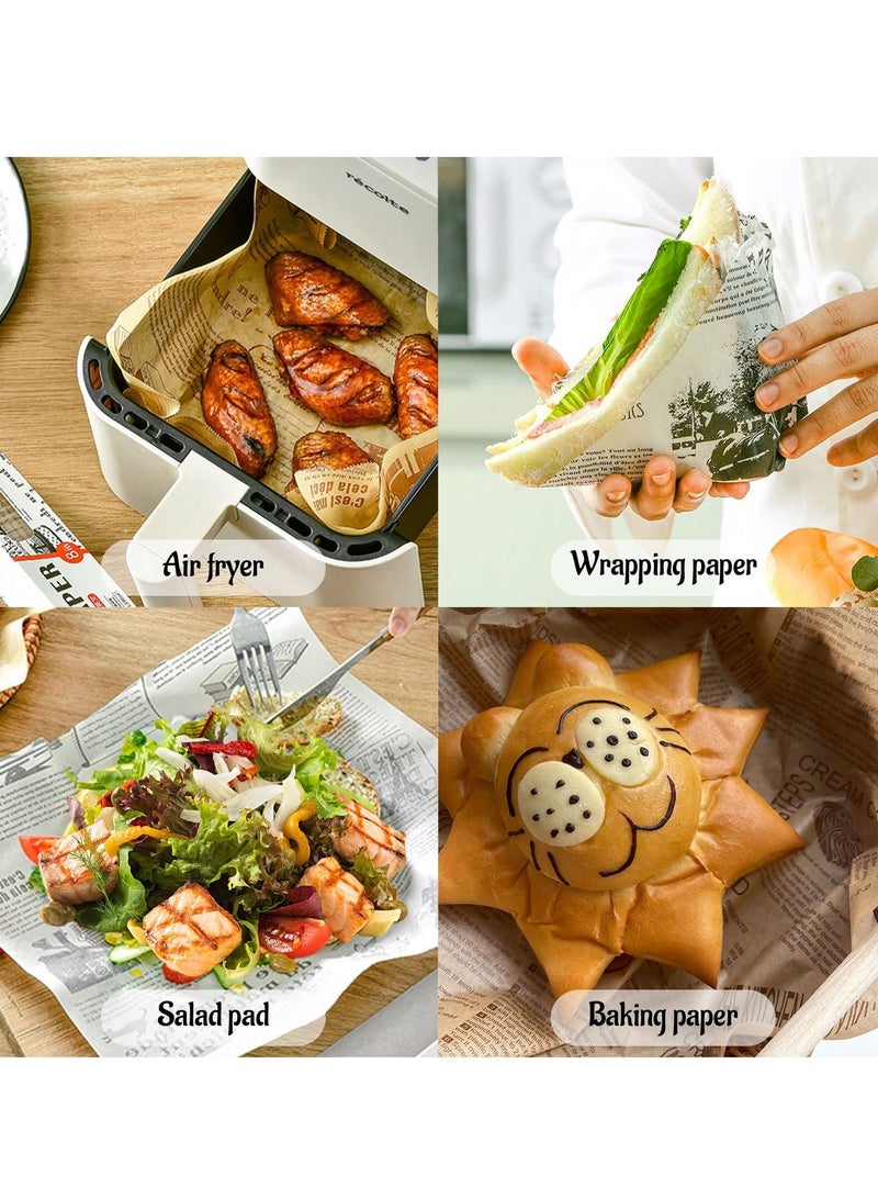 Arabest Baking Paper High Temperature Resistant, Waterproof And Greaseproof Parchment Paper,non-stick paper,for Baking,Steaming Baking Grilling Roasting Air Fryer - Image 5