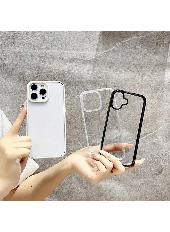 غطاء هاتف شفاف بألوان مختلطة 1 مع حبل قصير متوافق لـ iPhone 16 Pro مقاوم للصدمات - Image 3