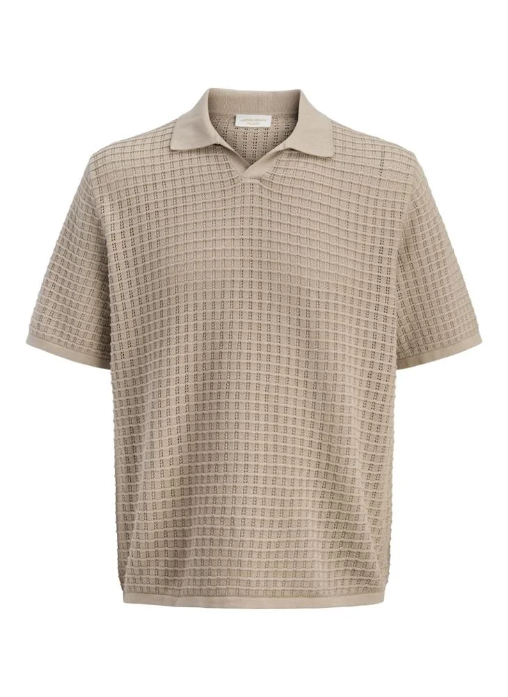 JACK & JONES Feather Gray Casual Polo for Men | Best Price UAE