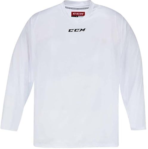CCM 5000 Series Hockey Practice Jersey - Senior - White, Large - Image 5