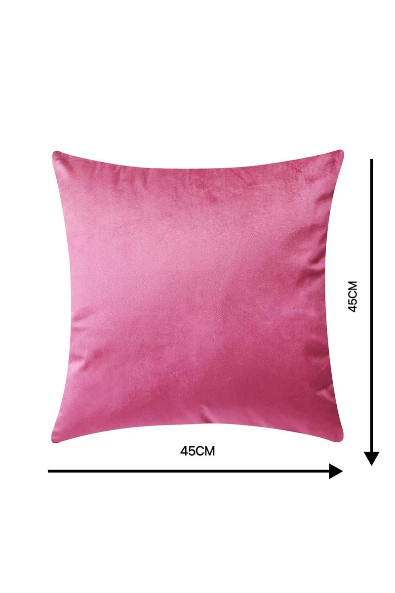Red suede throw pillow covers 4 pieces, plain color soft decorative cushion covers, rose red 45*45 cm, suitable for sofas, chairs, couches, bedrooms, cars - Image 4