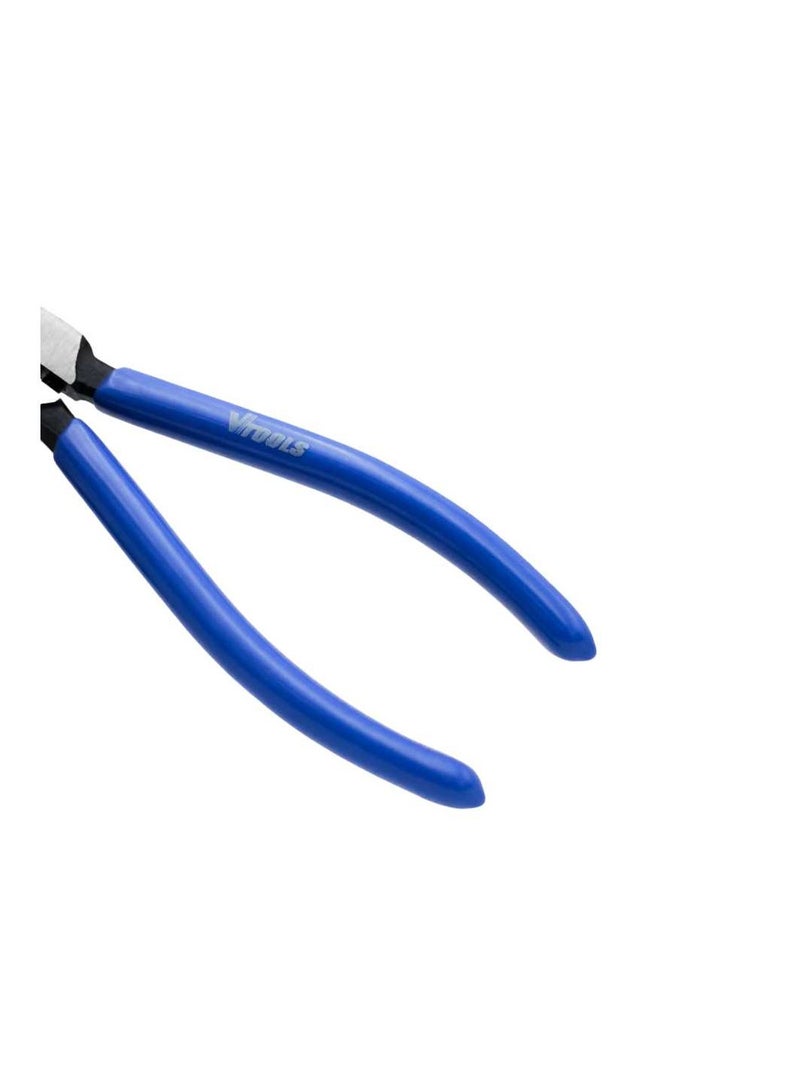 VTOOLS 7 Inch Carbon Steel Internal Circlip Plier With Bent Tips, Heavy Duty Retaining Ring Pliers, Black With Blue PVC Dipped Handle - Image 5