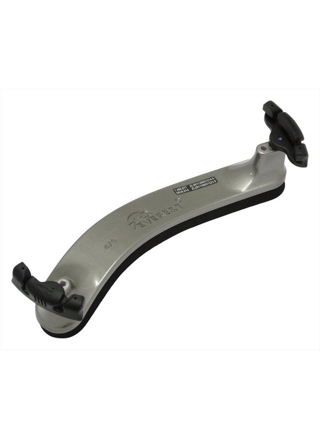 Everest EVEREST ES-4 Titanium Silver Violin Shoulder Pad, 4/4 Size, Titanium Silver  - Image 1