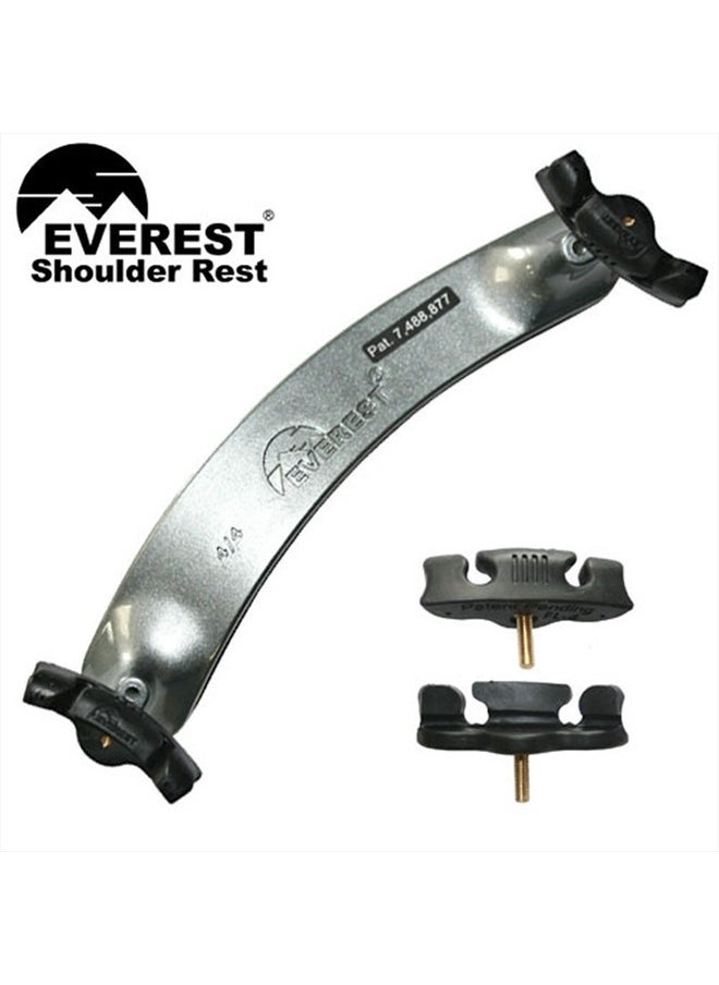 Everest EVEREST ES-4 Titanium Silver Violin Shoulder Pad, 4/4 Size, Titanium Silver  - Image 2