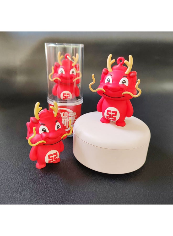 قالب محرك فلاش USB لعام التنين زودياك مصنوع خصيصًا على شكل دمية محرك فلاش USB شكل استريو Pvc قلادة مطاطية ناعمة محرك فلاش USB كرتوني - اللون: قرص U + حقيبة Opp سعة التعبئة: USB2.0 64 جيجابايت  - Image 3
