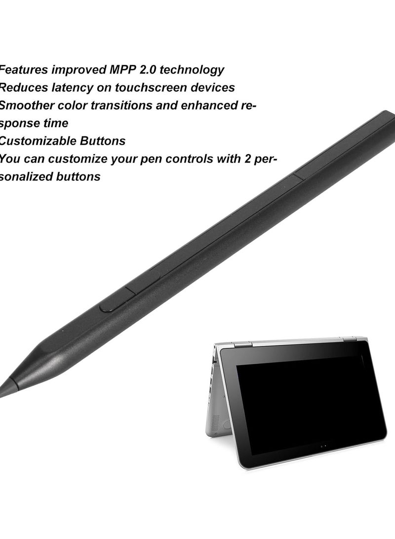 GGOOT Stylus Pens for Touch Screens, MPP2.0 Rechargeable Active Stylus Pen 4096 Level Pressure Sensitivity Rechargeable Pen for Tablet, Fit for HP Pavilion X360 Spectre X360 ENVY X360  - Image 2