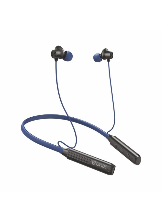 UNIX N700 Roc Wireless Neckband Earphones with Up to 42H Playtime, 13mm Drivers, Deep Bass, Voice Assistant Support, Lightweight Design, Bluetooth Earbuds for Calls & Music - Image 1