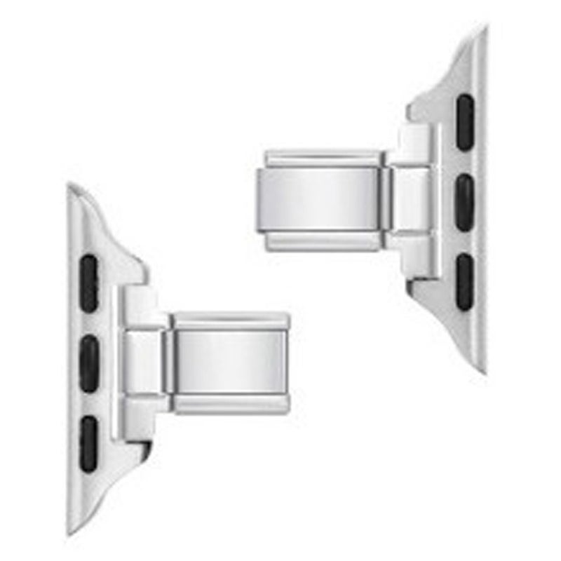 Stainless Steel Multi-Color Watch Band Connector for Apple & Xiaomi Smartwatches - DIY Metal Bracelet Accessories