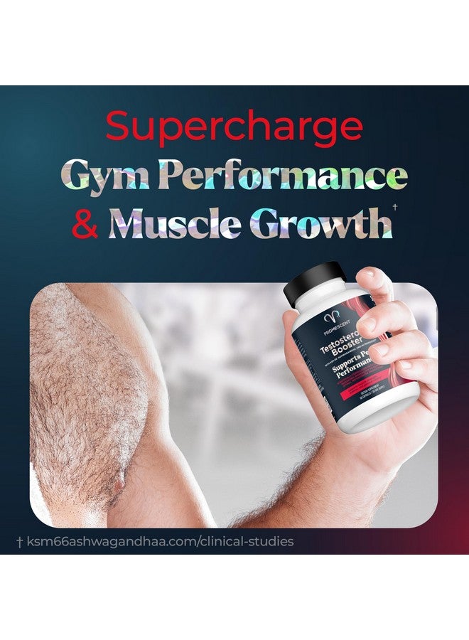 Promescent Testosterone Booster for Men Supplement w/Tongkat Ali (LongJack), KSM-66 Ashwagandha, Goat Weed, Fenugreek & Tribulus Terrestris, Supports Natural Energy, Stamina & Strength, 90 Capsules - Image 4