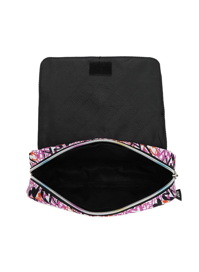 CUBS Heart Print Waterproof pencil case pouch with flap/zip closure - Image 4