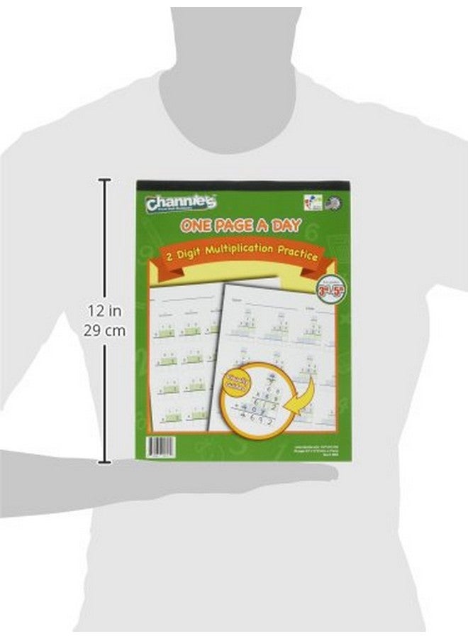 Channie's Channie’s One Page A Day Two Digit Multiplication Practice, Double Digit Multiplication Workbook, 50 Fun & Easy Tear-Off Math Practice Worksheets For 3rd, 4th, & 5th Grade Kids - Image 3