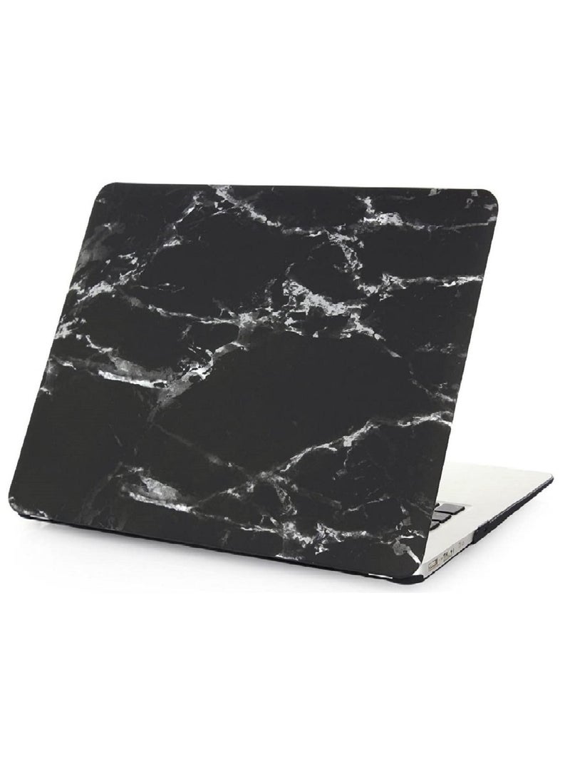 Mufaens Hard Shell Case Cover Compatible with Older Version MacBook Air (13 & 13.3-inch, 2010-2017 Release) Model: A1369/A1466, (MC503xx/A, MC504xx/A, MC965xx/A, MC966xx/A, MD231xx/A, MD232xx/A, MD760xx/A, MD761xx/A, MD760xx/B, MD761xx/B, MJVE2xx/A, MJVG2xx/A, MMGF2xx/A, MMGG2xx/A, MQD32xx/A, MQD42xx/A, MQD52xx/A) Black Marble  - Image 1