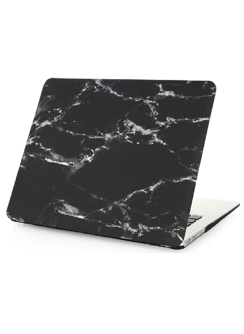 Mufaens Hard Shell Case Cover Compatible with Older Version MacBook Air (13 & 13.3-inch, 2010-2017 Release) Model: A1369/A1466, (MC503xx/A, MC504xx/A, MC965xx/A, MC966xx/A, MD231xx/A, MD232xx/A, MD760xx/A, MD761xx/A, MD760xx/B, MD761xx/B, MJVE2xx/A, MJVG2xx/A, MMGF2xx/A, MMGG2xx/A, MQD32xx/A, MQD42xx/A, MQD52xx/A) Black Marble  - Image 3