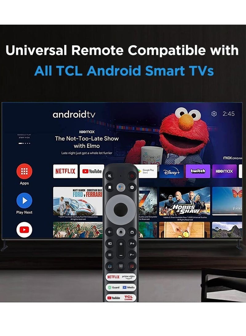 ريموت كنترول بديل عالمي متوافق مع تلفزيون TCL الذكي Mini LED وQLED و4K UHD، مناسب لموديلات 75R646 و65R646 و55R646 و75S546 و65S546 و55S546 و50S546 و43S446 و50S446 و55S446 و65S446 و75S446 و85S446، بدون خاصية التحكم الصوتي - Image 4