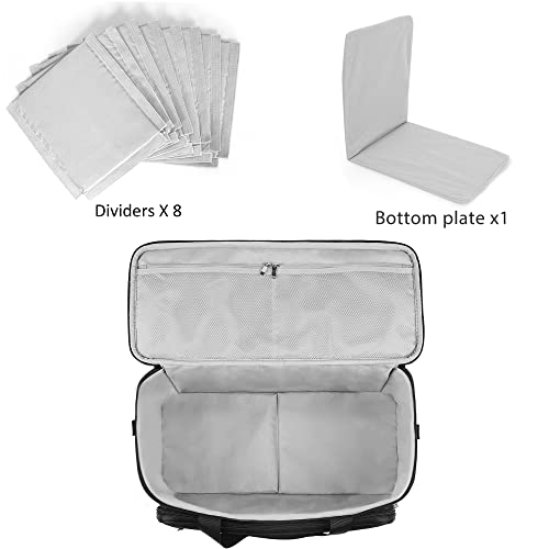 AKOZLIN Large Travel Gig Band Cable File Bag With Detachable Dividers,DJ Cord Organizer Case for Laptop,DJ Gear,Sound Instrument and Musician Accessories - Image 4