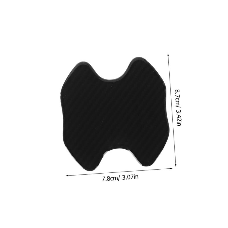Carbon Fiber Car Door Handle Scratch Protector Cover Set of 4 Easy Installation - Image 3