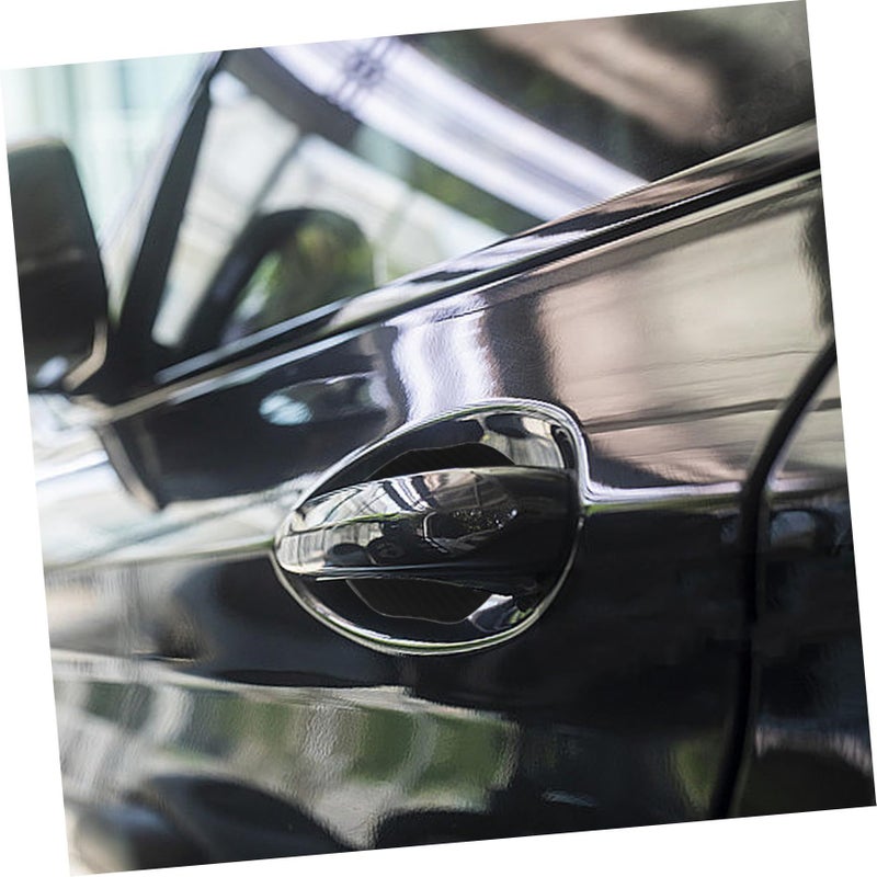 Carbon Fiber Car Door Handle Scratch Protector Cover Set of 4 Easy Installation - Image 5