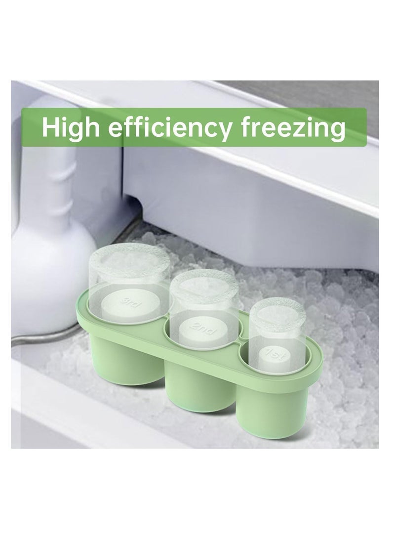 ECVV Stanley Cups, Quality Silicone Mold with Lid & Bin, Easy Fill & Release Ice, Cylinder Ice Mold - Image 3