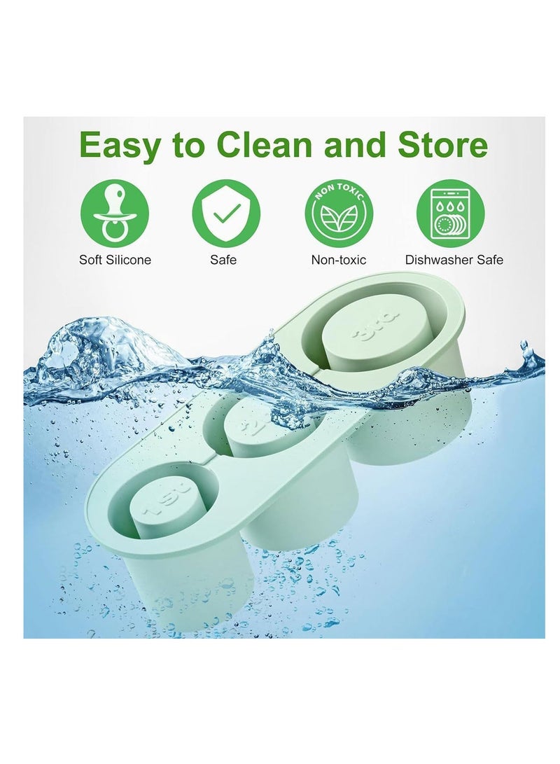 ECVV Stanley Cups, Quality Silicone Mold with Lid & Bin, Easy Fill & Release Ice, Cylinder Ice Mold - Image 5