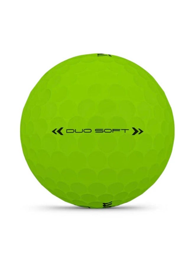 Wilson Duo Soft Golf Ball Green 12-Ball – Soft-Feel Golf Balls with High-Visibility Green Color for Comfortable Impact, Easy Ball Identification, Recreational Rounds, Practice Sessions and Everyday Golf Play - Image 3