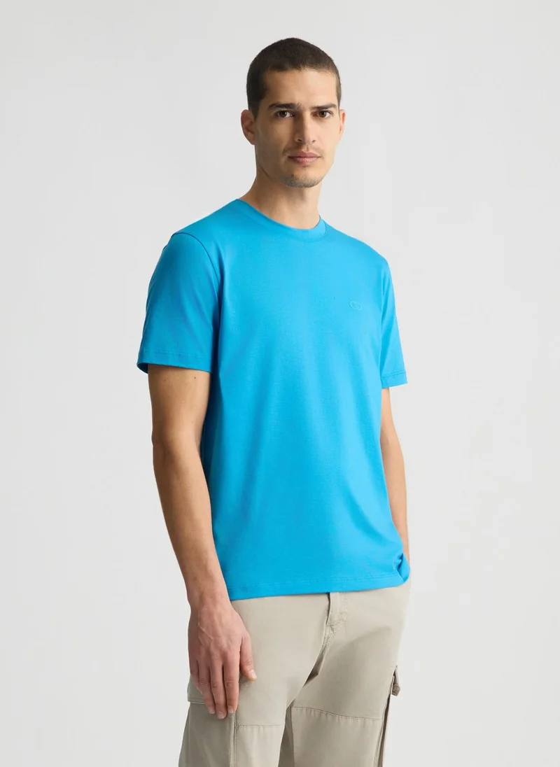 Liu Jo Light Blue T-Shirt with Logo