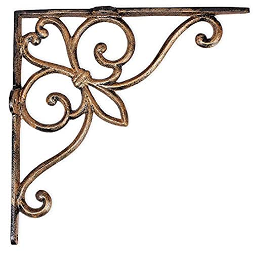 Sharpex Wall Mounted Metal Bracket | Decorative Wall Hook Plant Hanger for Hanging Pots, Bird Feeders, Flower Baskets, Planters, Lanterns, Lamps, and Wind Chimes for Indoor/Outdoor Use (Gold, 1 Pc) - Image 4