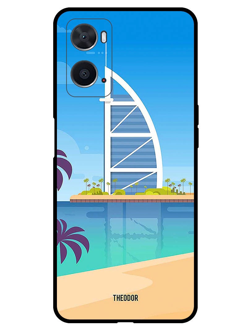 Theodor Protective Case Cover For OPPO A76  Tower Illustration - Image 1