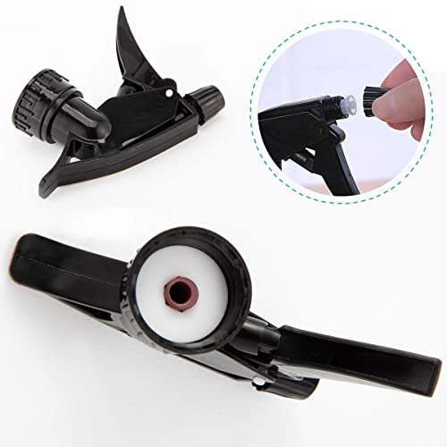 KWEL Plastic Trigger Sprayer Nozzle, Fits Standard - Black Pack of 4 - Image 2