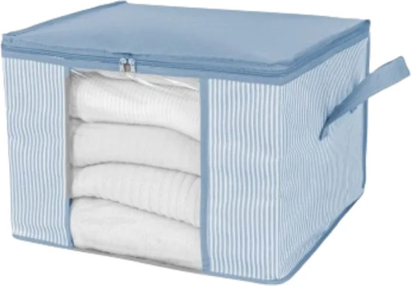 Piev Zippered Mega Window Bag Pack of 2 Blue Striped