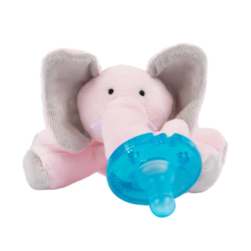 WubbaNub Infant Pacifier - Pink Elephant - Image 4