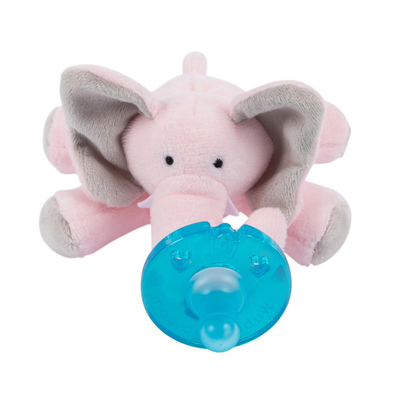 WubbaNub Infant Pacifier - Pink Elephant - Image 2