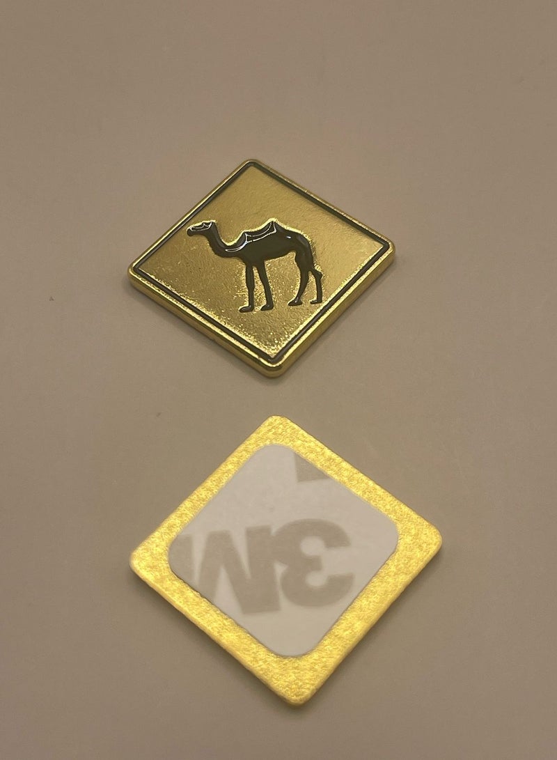 Metal Sticker – Camel Crossing Sign - Image 1