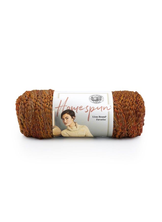 Lion Brand Yarn 790-408B Homespun Yarn, Wild Fire, One Skein - Image 1