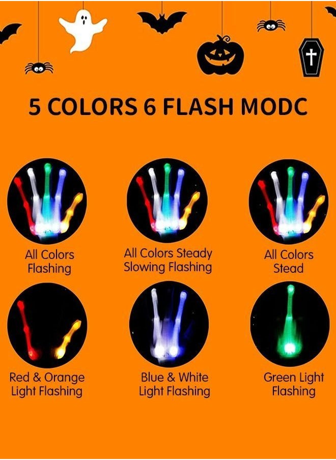 Generic - Led Gloves Flashing Light Up Gloves LED Light Glow Gloves Cool Fun Toys Light-up Party Costume Party Favors for Age 3-12 Kids Teens - Image 1