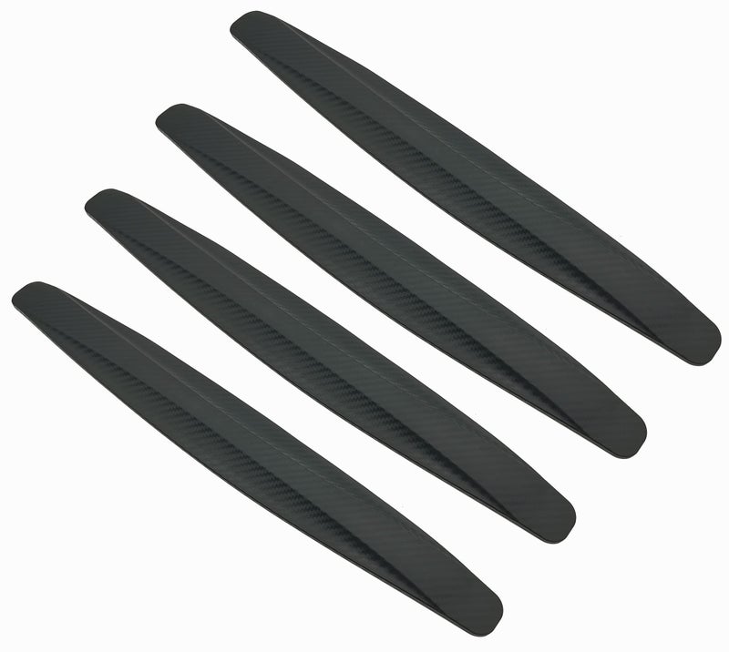 Jeckthun 4 Pack Car Bumper Guard, Universal Rubber Protector for SUV - Front/Rear Anti Collision & Scratch Guard Strip (Black) - Image 1