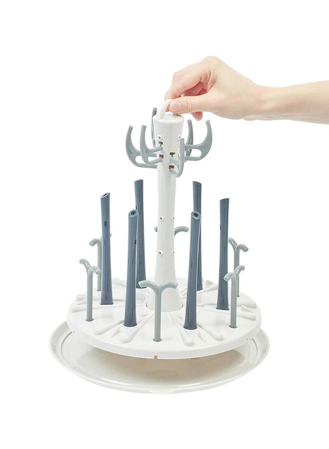 babymoov Drying Rack, Organizer For Baby Bottles And Accessories, Toddler Sippy Cups - White