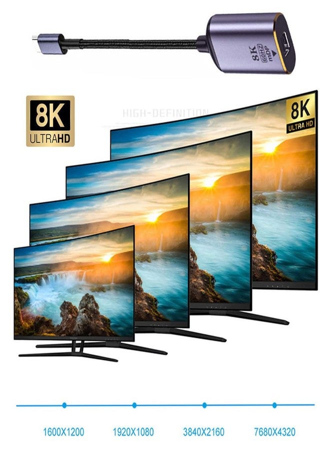 Xiwai USB4 USB-C Type-C Source to Mini Displayport Mini-DP Female Cable Display 8K 60HZ UHD 4K Monitor Displays - Image 5