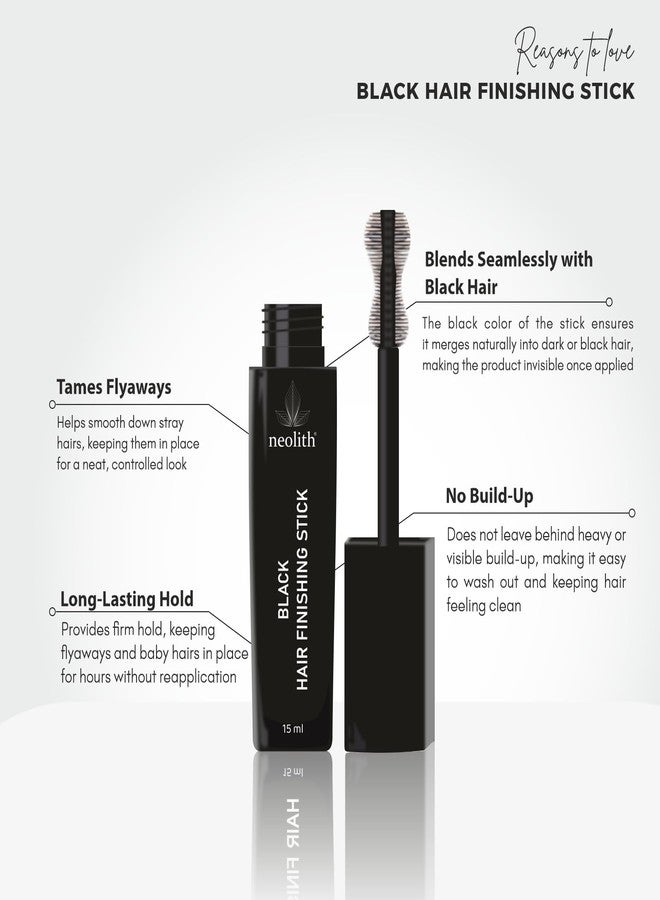 نيوليث عصا تصفيف الشعر السوداء - مجموعة من قطعتين للشعر المجعد والشعر الصغير - Image 4