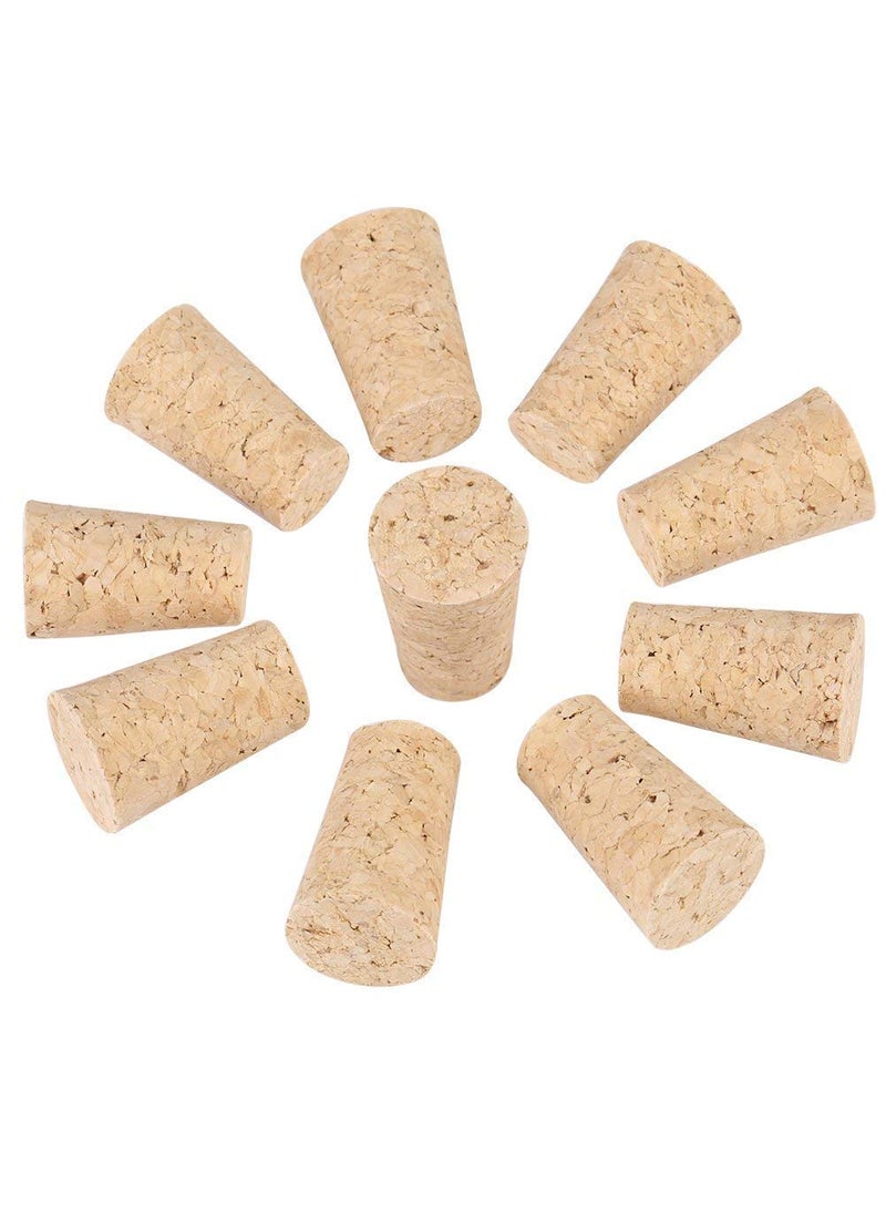 Windup Windup Tapered Cork Stopper for Glass Wine Bottle Length 33mm x Top 22mm x Bottom 17mm Pack of 20 Pcs Made in India  - Image 1