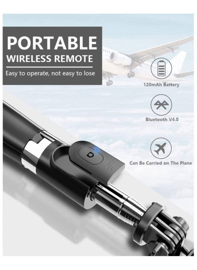 ELTRAZONE Portable 40 Inch Aluminum Alloy Selfie Stick Phone Tripod with Wireless Remote Shutter Compatible with iPhone 12 11 pro Xs Max Xr X 8 7 6 Plus - Image 2