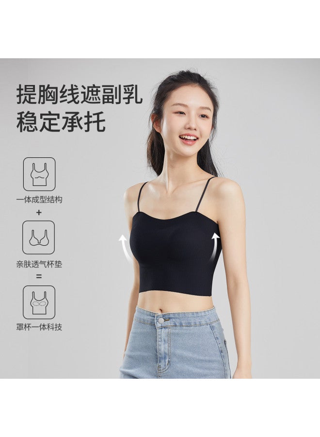 MIIOW Women'S High-Stretch Padded Seamless Invisible Camisole Vest - Image 5