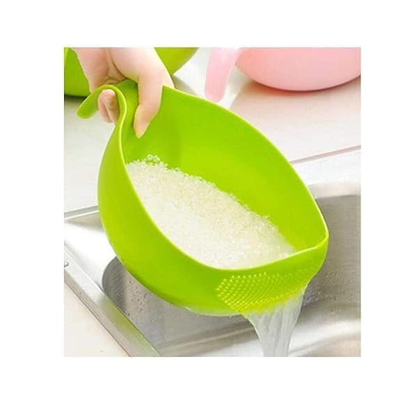 LEMBOSE Washer Bowl for Rice Fruits & Vegetable Rice hot Bowl Strainer - Image 3