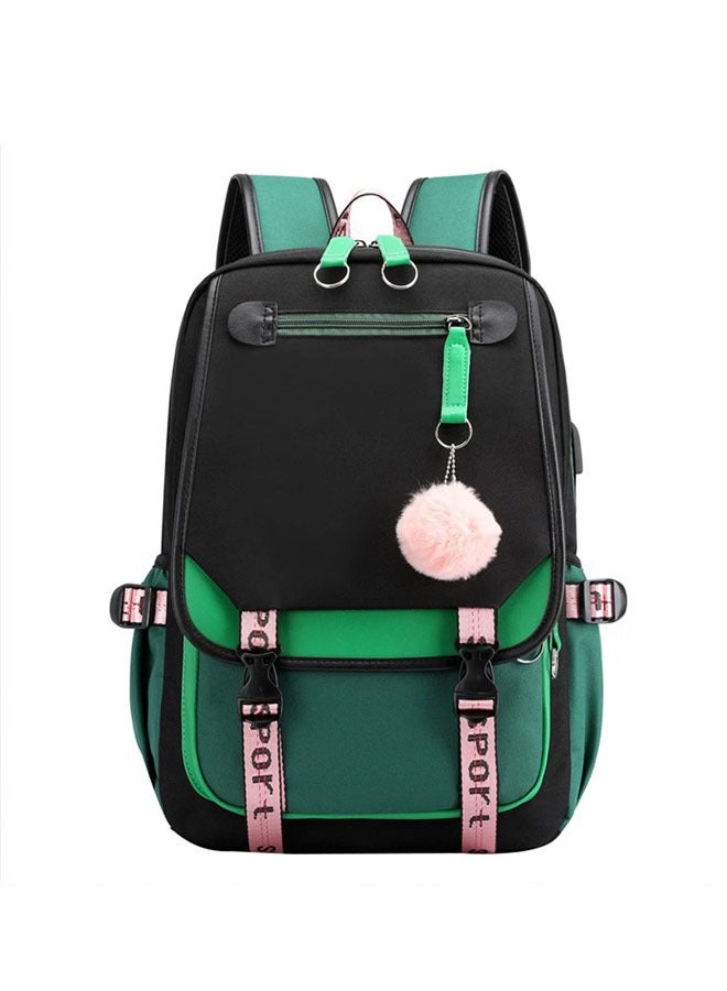 Simple Multi-layer High School Students Shoulder Backpack Schoolbag - Image 1